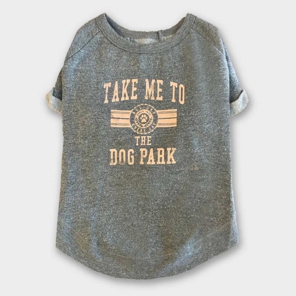 Grayson Pup Park Raglan Dog Pullover Gray Size M NWT